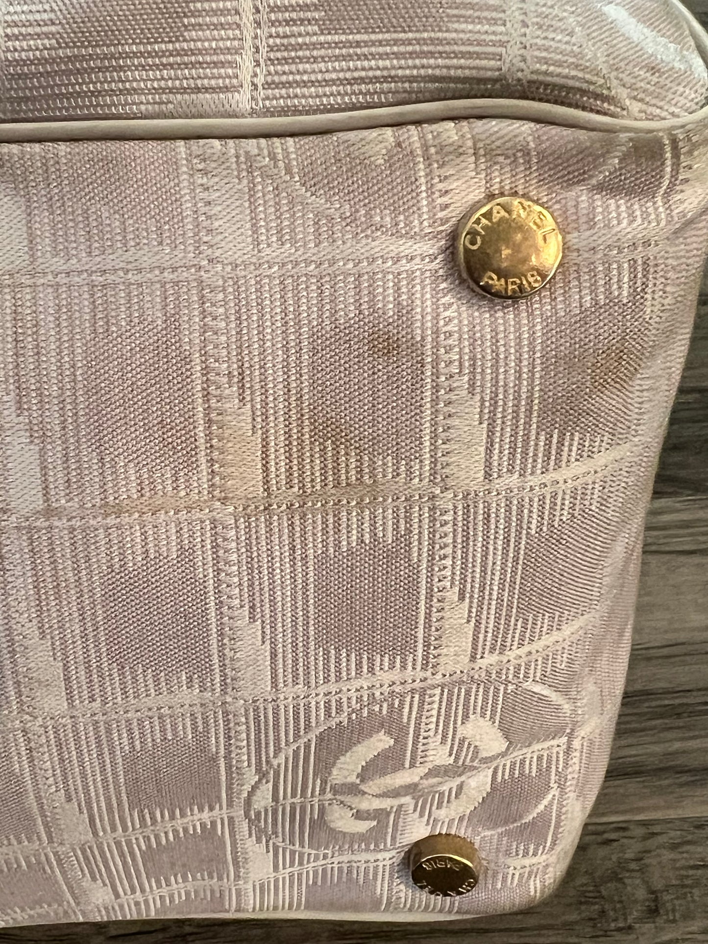 Chanel Travel Line CC Logo Tote Bag in Nylon Jacquard